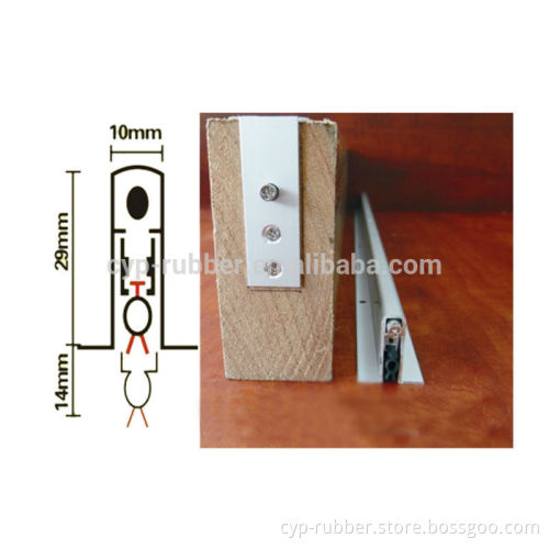 single extrusion bottom door seal brush strip for wood door